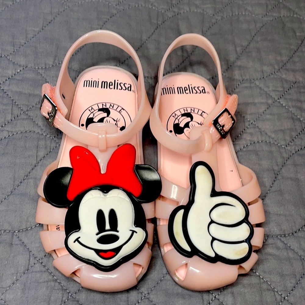 Minnie Mouse Minie Melissa Jelly Sandals, size 11